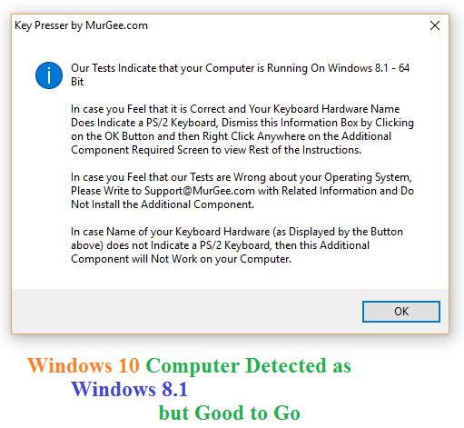 Key Presser for Games Installation Help Information Message from Key Presser for Games Installer