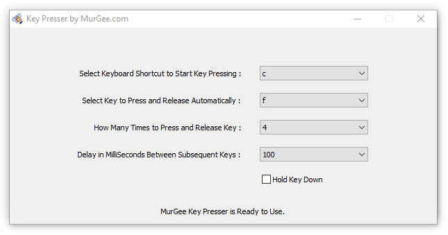 Key Presser for Games running on Direct X or Multiplayer Games Key Presser for Games to press Keystrokes in any Game